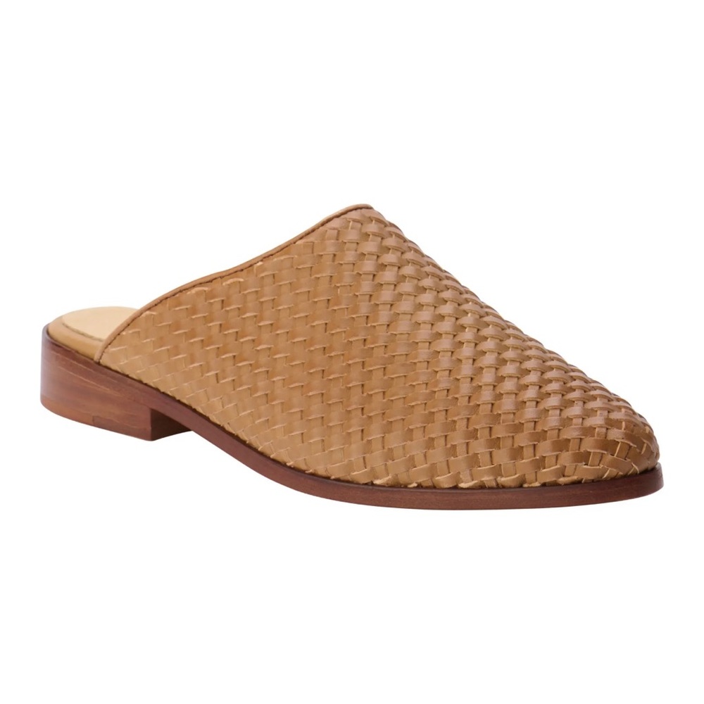 Nisolo Ama woven mules (almond)